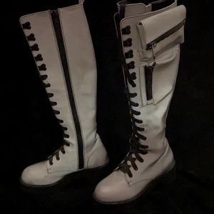 Current Mood Reflective Knee High Boots